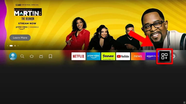 Go to Apps menu from FireStick Home