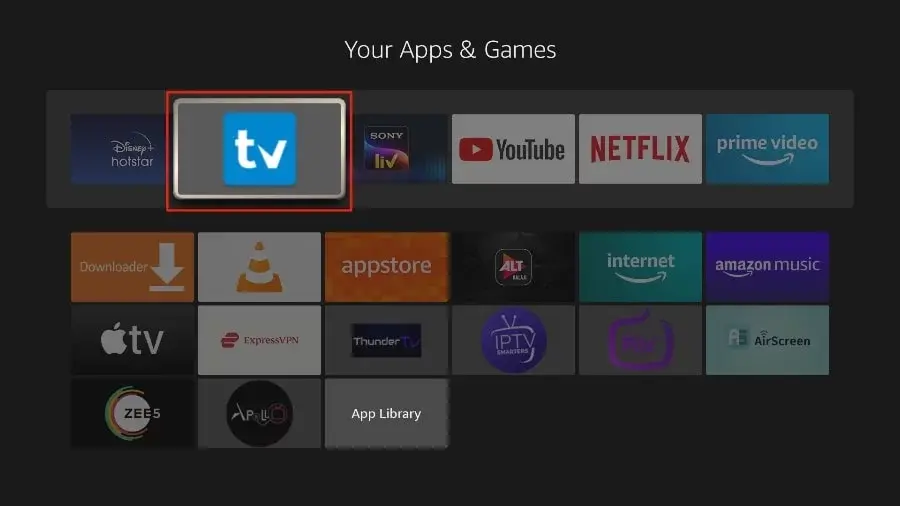 Open the TiviMate IPTV Player app on Android