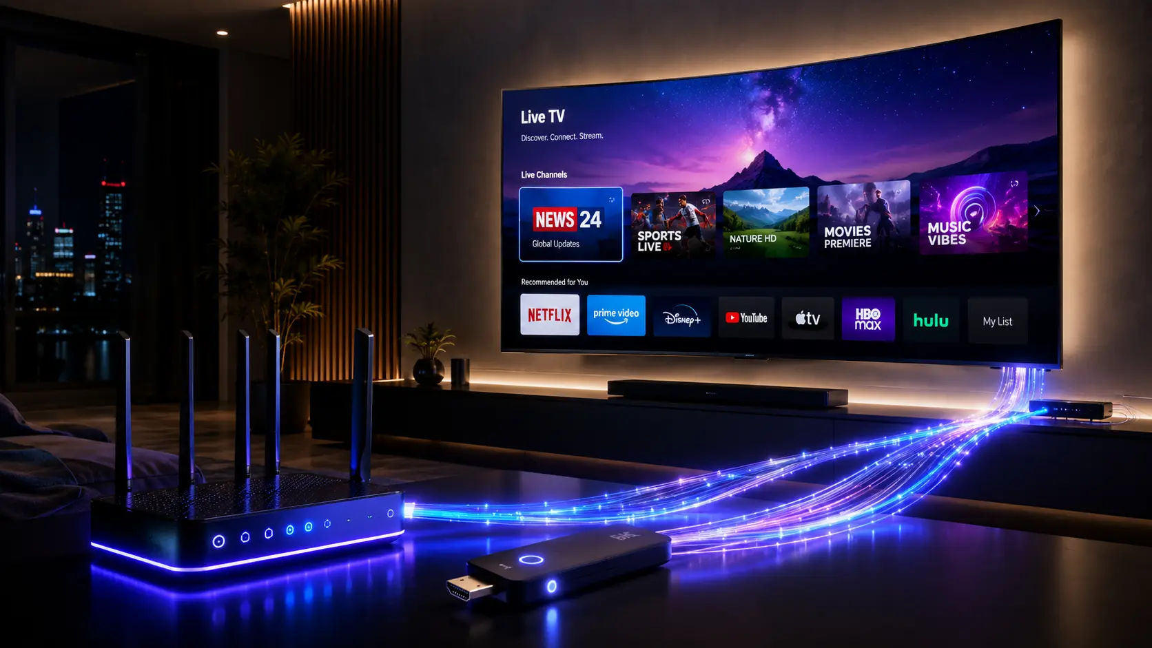 How to get IPTV setup connection diagram
